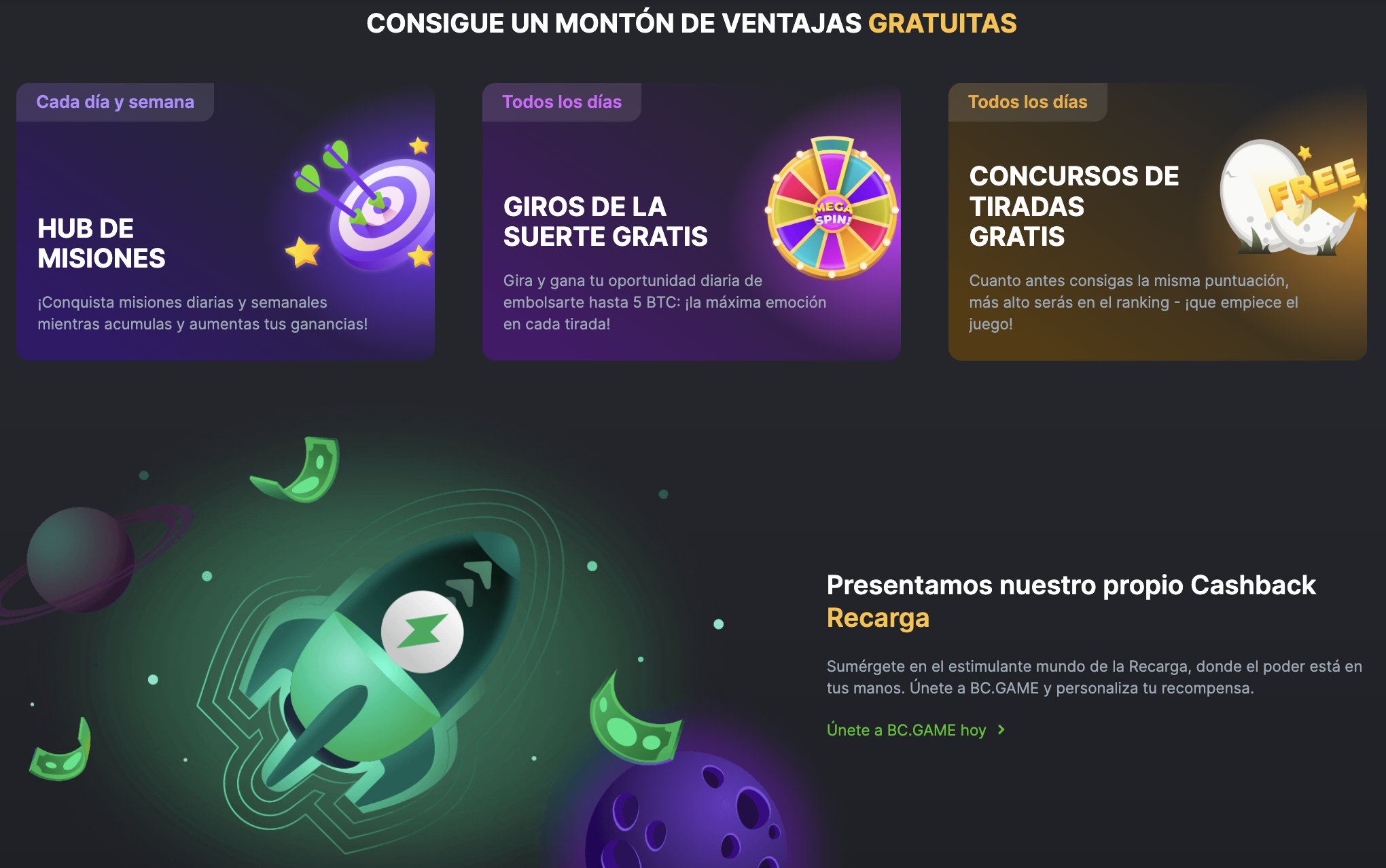 Ventajas de usar el código en BC.Game